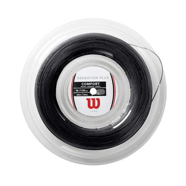 Wilson Sensation Plus 16G Tennis String Reel , Black