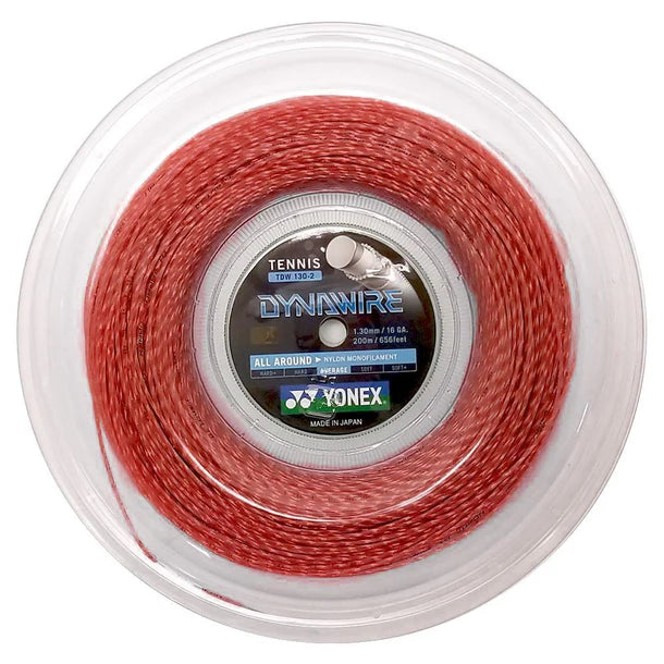 Yonex Dynawire 16G Tennis String Reel , Red
