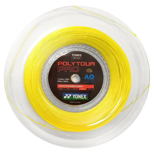 Yonex POLYTOUR PRO 16G Tennis String Reel Yellow