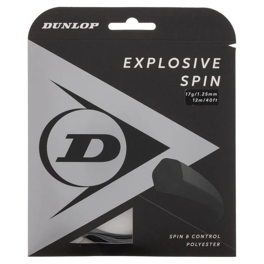 Dunlop Explosive Spin Black 17G Tennis String