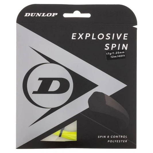 Dunlop Explosive Spin 17G Yellow Tennis String
