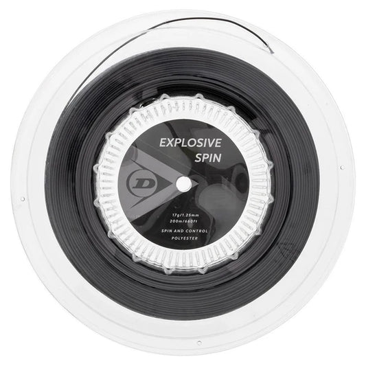 Dunlop Explosive Spin Black 17G Tennis String Reel