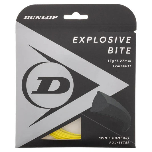 Dunlop Explosive Bite 17G Yellow Tennis String