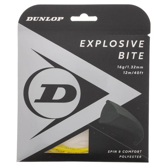 Dunlop Explosive Bite 16G Yellow Tennis String