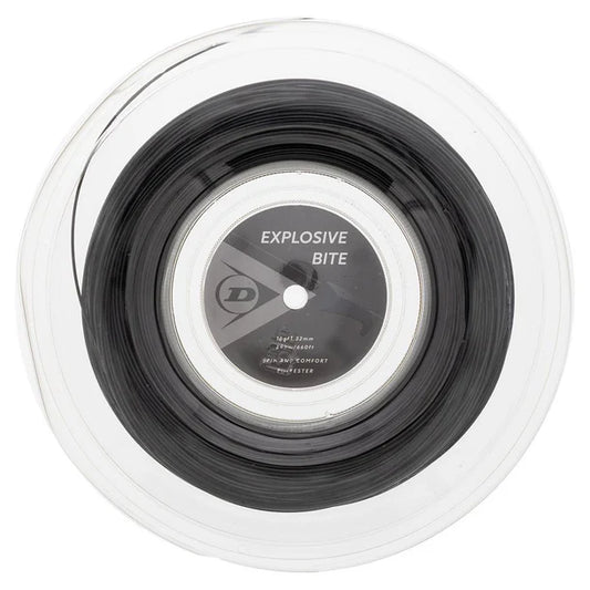 Dunlop Explosive Bite Black 16G Tennis String Reel