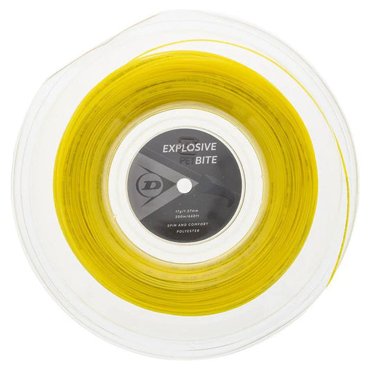 Dunlop Explosive Bite Yellow 17G Tennis String Reel