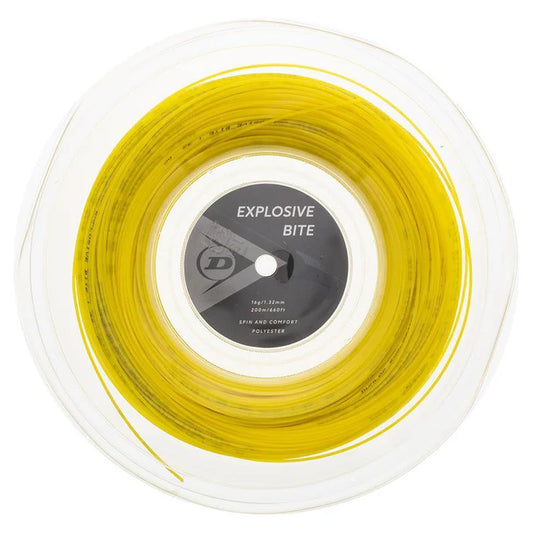 Dunlop Explosive Bite Yellow 16G Tennis String Reel