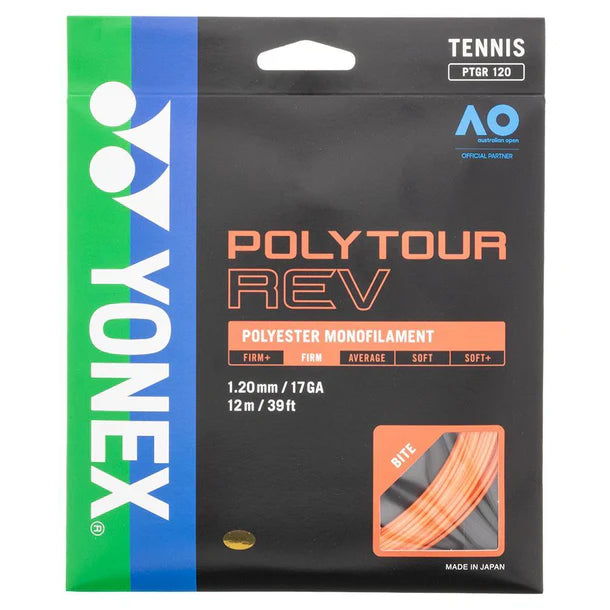 Yonex POLYTOUR REV Tennis String Bright Orange