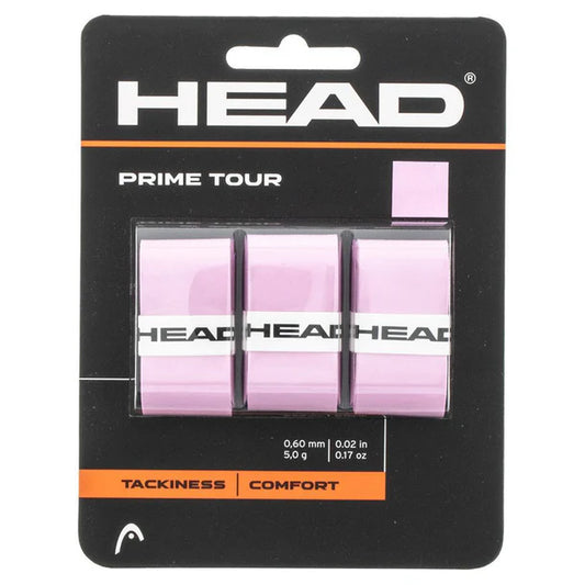 Head Prime Tour Tennis Overgrip 3-Pack Pink