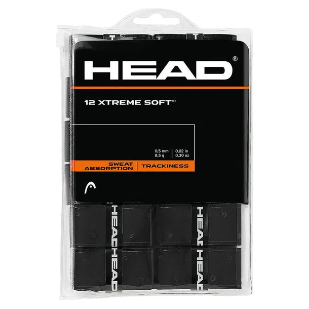 Head 12 Xtreme Soft Tennis Overgrip Black