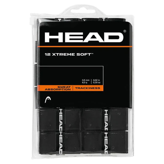 Head 12 Xtreme Soft Tennis Overgrip Black