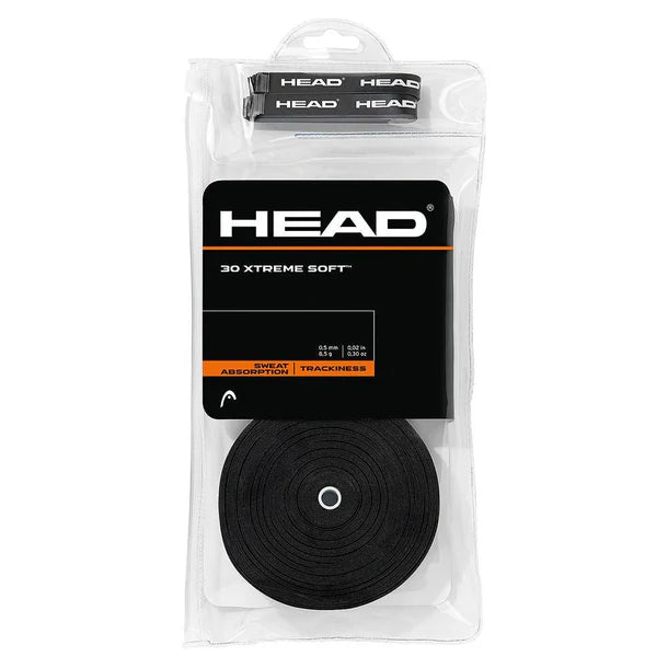 Head 30 Xtreme Soft Tennis Overgrip Black