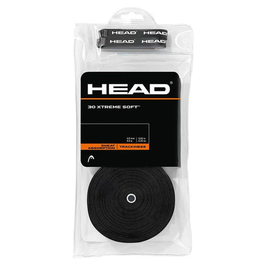 Head 30 Xtreme Soft Tennis Overgrip Black