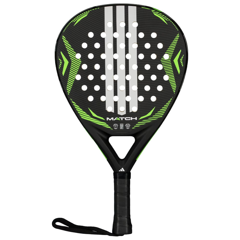 Adidas MATCH Paddle Racquet , Black/Green 2026