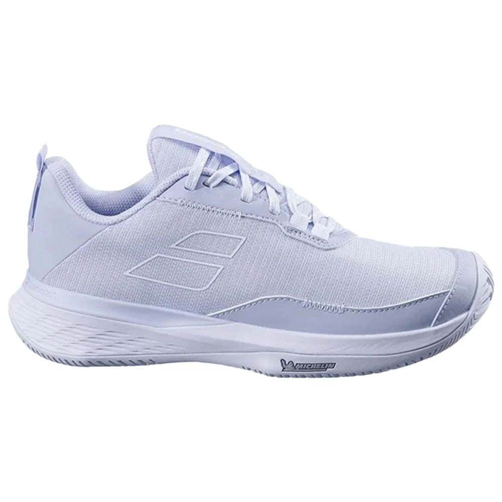 Babolat Women's SFX Evo Tennis Shoes Xenon Blue and White