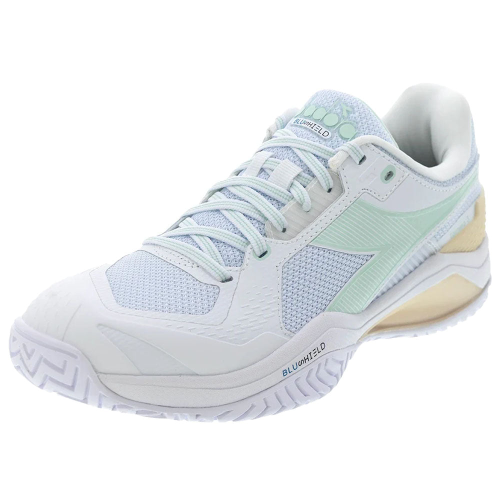 Diadora Women's Blushield Torneo 3 Tennis Shoes White/Bay