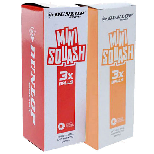 Dunlop Mini Squash Balls (3-Pack)