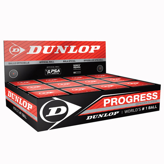 Dunlop Progress Squash Ball - 12 Ball Box