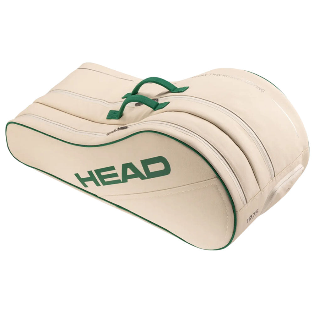 HEAD Arthur Ashe Racquet Tennis Bag L , White/Green