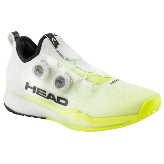 HEAD Endure Pro Boa Men Tennis Shoes , White/Yellow