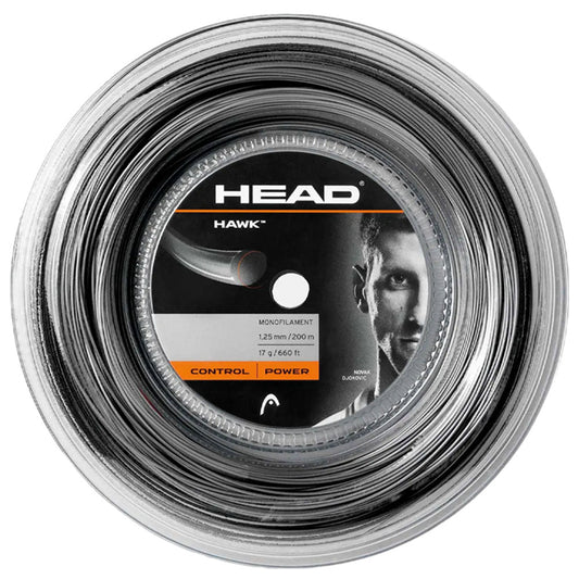 HEAD Hawk 200M Tennis Strings Reel , Black