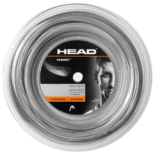 HEAD Hawk 200M Tennis Strings Reel , Grey