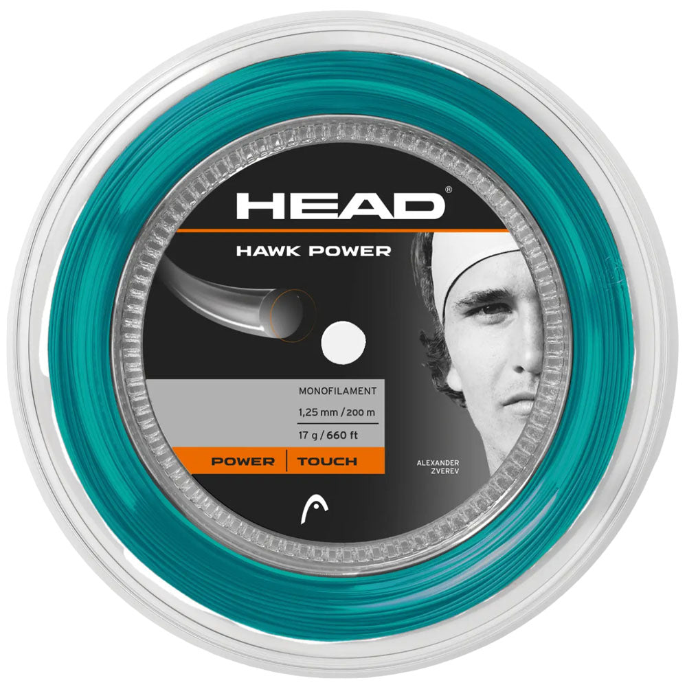 HEAD Hawk Power 200M Tennis Strings Reel , Petrol