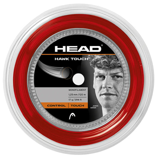 HEAD Hawk Touch 120M Tennis Strings Reel , Red
