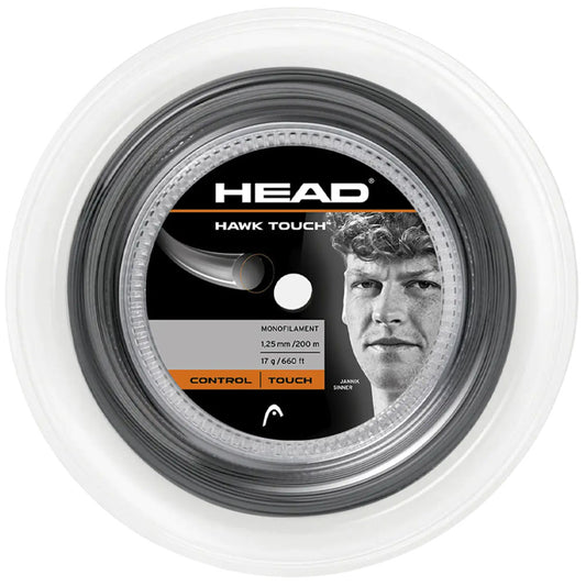 HEAD Hawk Touch 200M Tennis Strings Reel , Anthracite