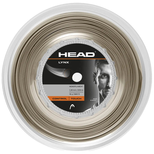 HEAD Lynx 200M Tennis Strings Reel , Champagne