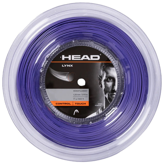 HEAD Lynx 200M Tennis Strings Reel , Purple