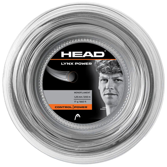 HEAD Lynx Power 200M Tennis Strings Reel , Silver