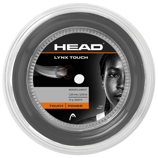 HEAD Lynx Touch 200M Tennis Strings Reel , Transparent black