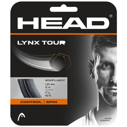 HEAD Lynx Tour 17G Black Tennis Strings