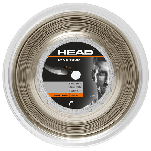HEAD Lynx Tour 200M Tennis Strings Reel , Champagne