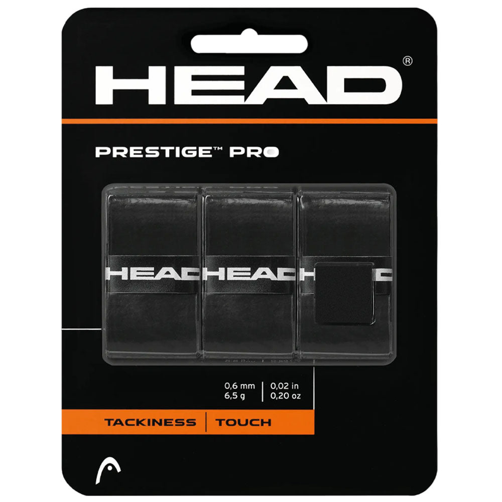 HEAD Prestige™ Pro Tennis Overgrip , Black 3 Pack