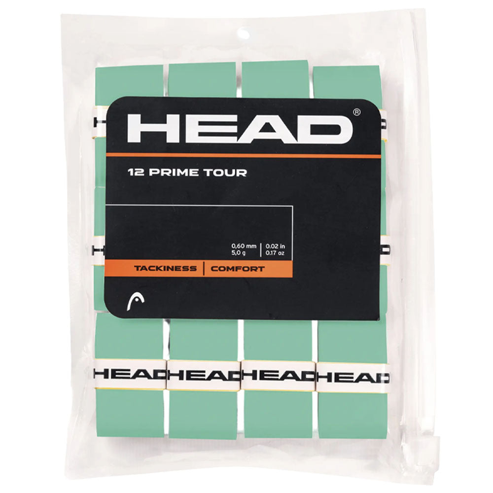 HEAD Prime Tour 12 Tennis Overgrip , Mint