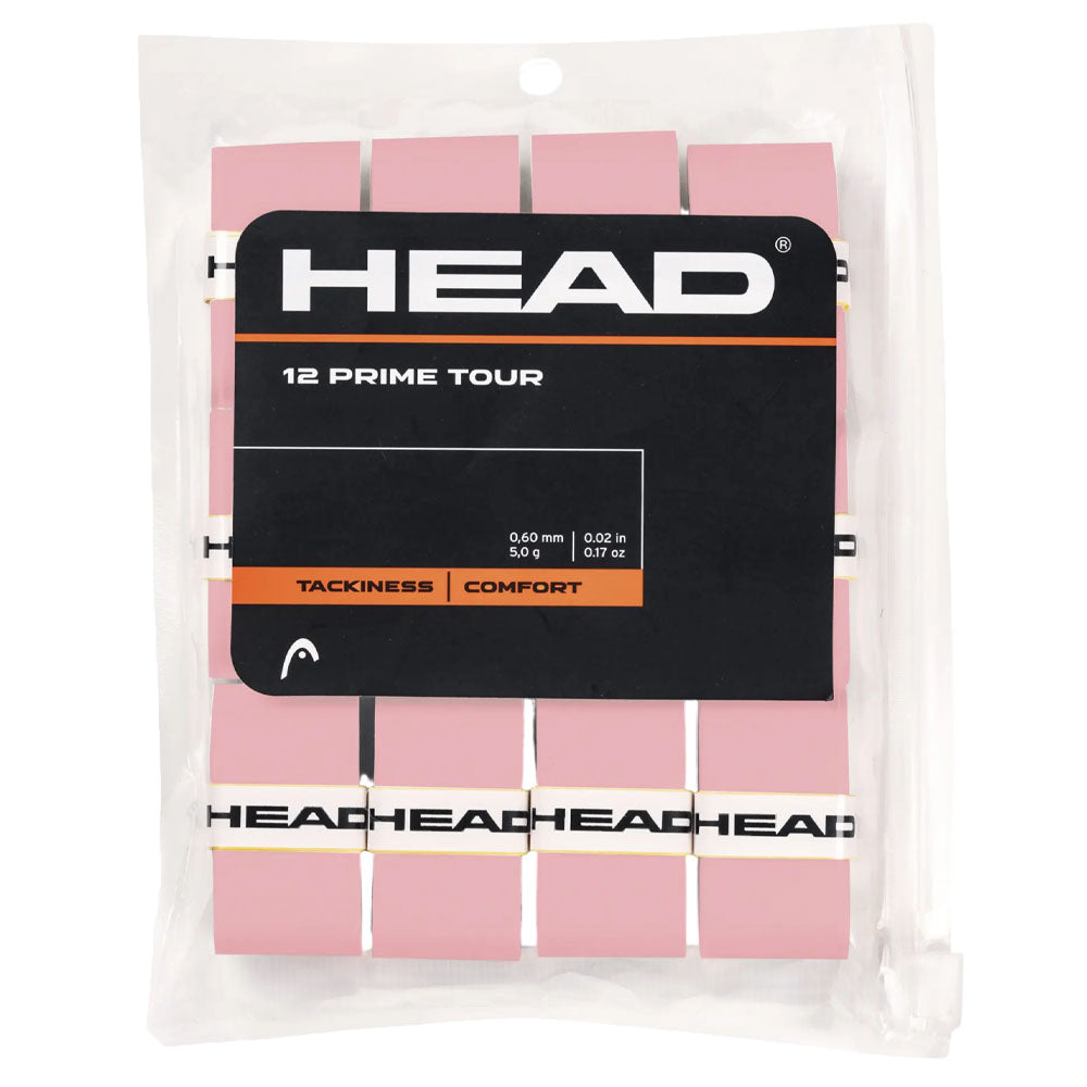 HEAD Prime Tour 12 Tennis Overgrip , Pink