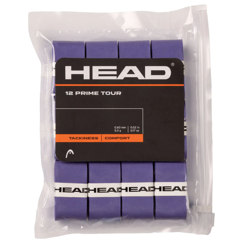 HEAD Prime Tour 12 Tennis Overgrip , Purple