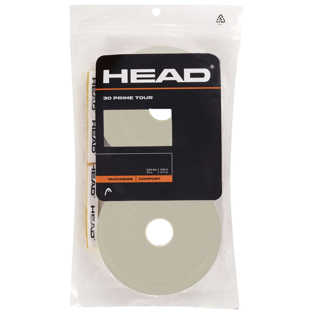 HEAD Prime Tour 30 Tennis Overgrip , Grey
