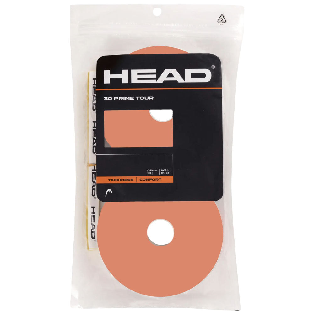 HEAD Prime Tour 30 Tennis Overgrip , Salmon