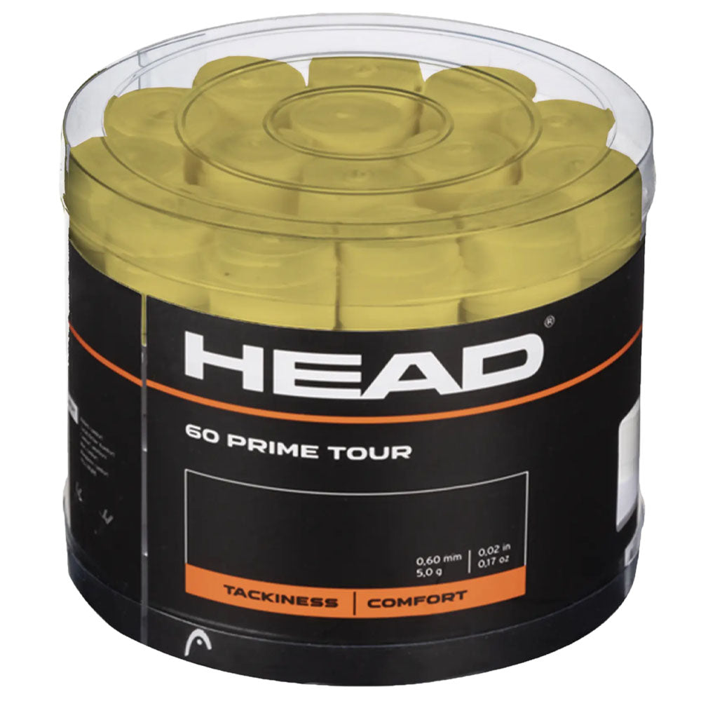 HEAD Prime Tour 60 Tennis Overgrip , Yellow