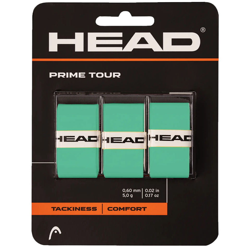 HEAD Prime Tour Tennis Overgrip 3-Pack Mint