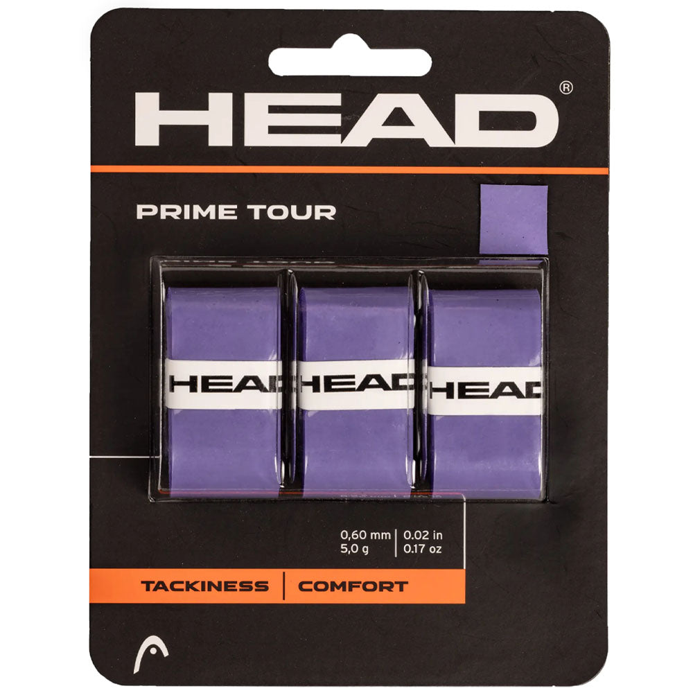 HEAD Prime Tour Tennis Overgrip 3-Pack Purple