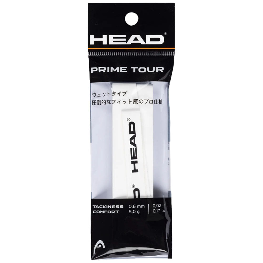 HEAD Prime Tour Tennis Overgrip , White