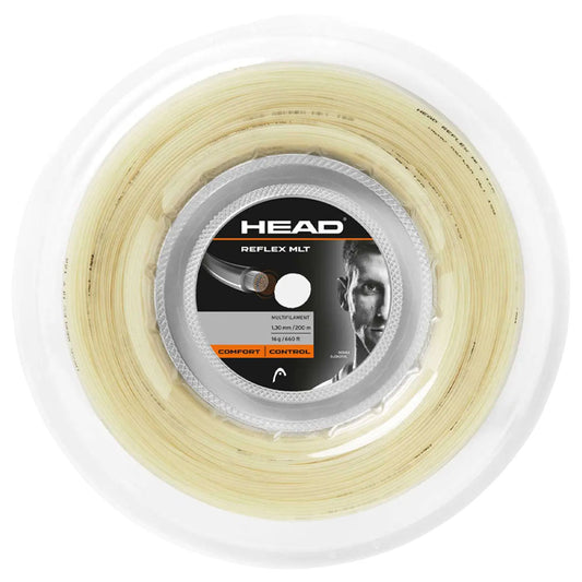 HEAD Reflex MLT 200M Tennis Strings Reel , Natural