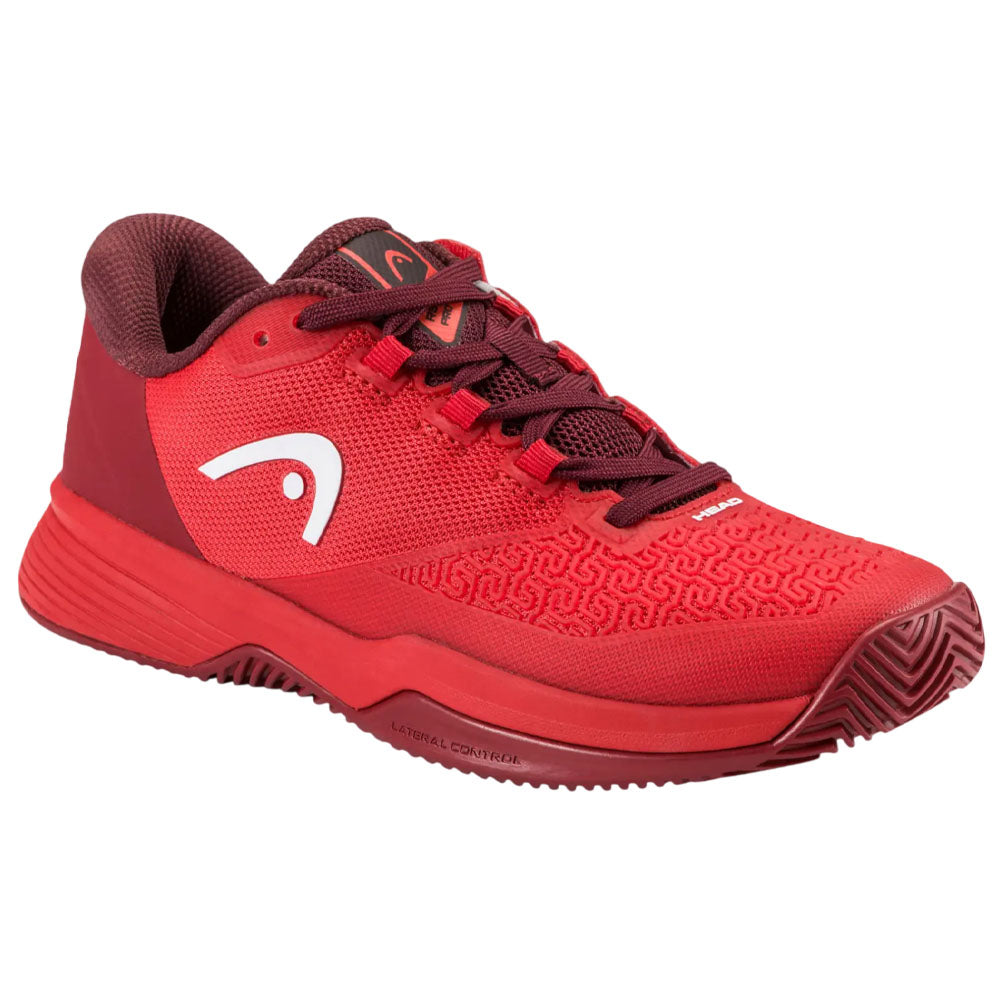 HEAD Revolt Pro 5.0 Clay Junior Tennis Shoes , Red/Dark Red