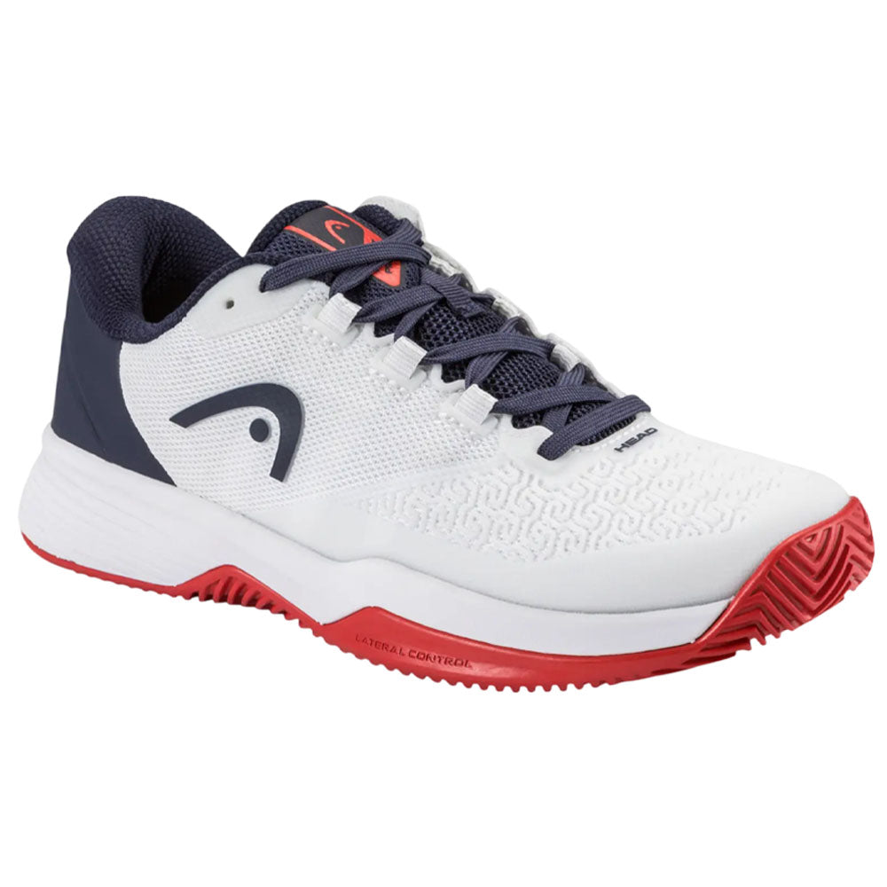 HEAD Revolt Pro 5.0 Clay Junior Tennis Shoes , White/Navy