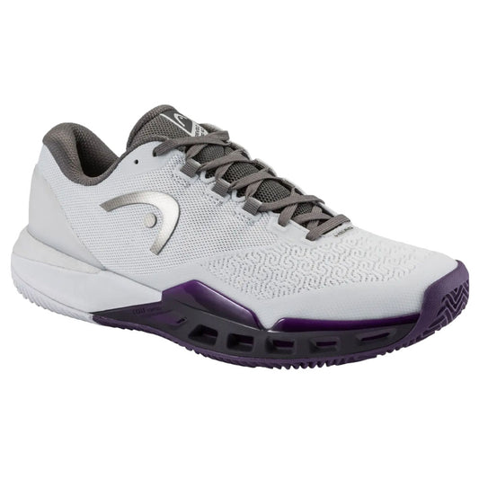 HEAD Revolt Pro 5.0 Clay Men Tennis Shoes , Light Grey/Purple Night