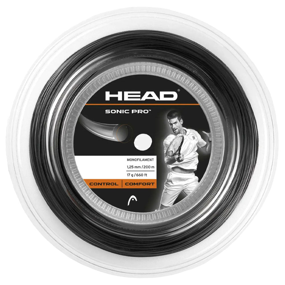HEAD Sonic Pro™ 200M Tennis Strings Reel , Black